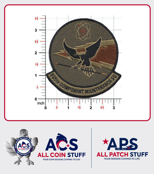USAF 355th FS PVC パッチ 355th Component Maintenance Squadron – ALL Patch Stuff