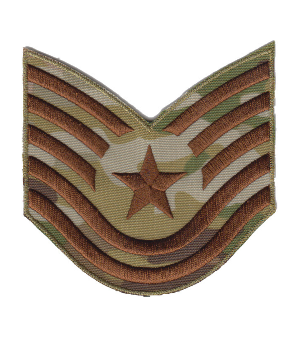 Large Technical Sergeant (TSgt) USAF OCP Rank Patch