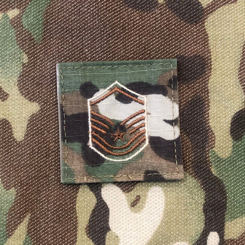 Air Force 7 Color OCP Rank with hook - Master Sergeant (MSgt/E7) - 2 pack