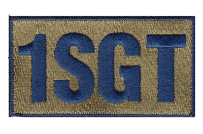 Space Force First Sergeant (1SGT) Shoulder Blue Patch - 2 Pack