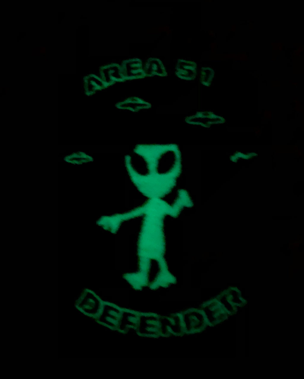 Area 51 Defender Night (Glow in the dark) and Day