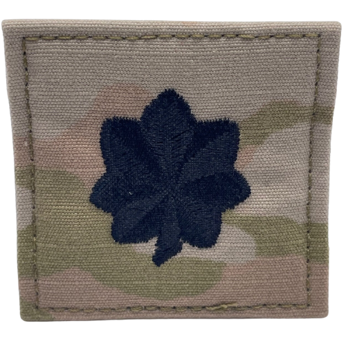 Air Force 3 Color OCP Rank with hook - Lieutenant Colonel (Lt Col/05) - 2 pack - alternate view