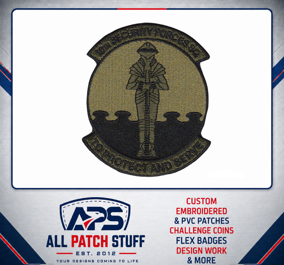 10th Security Forces Squadron Custom Embroidered Patch
