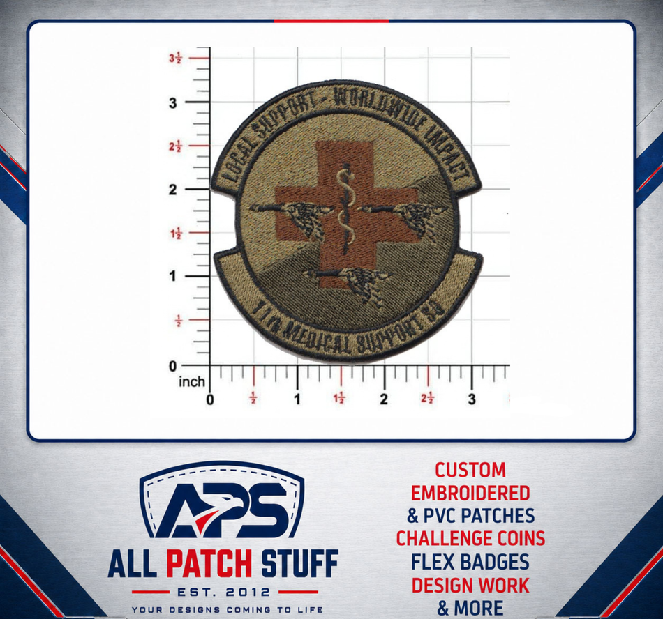 119th Medical Support Squadron Custom Embroidered Patch