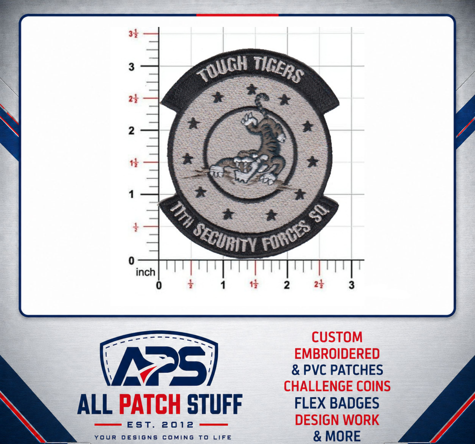 11th Security Forces Squadron Full Color Custom Embroidered Patch