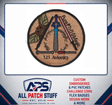 121 Avionics Colored Custom Embroidered Patch