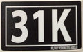 31 Kilo / 31K Sticker Black