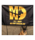 31 Kilo / 31K Army MP K-9 / K9 MWD Flags - Black