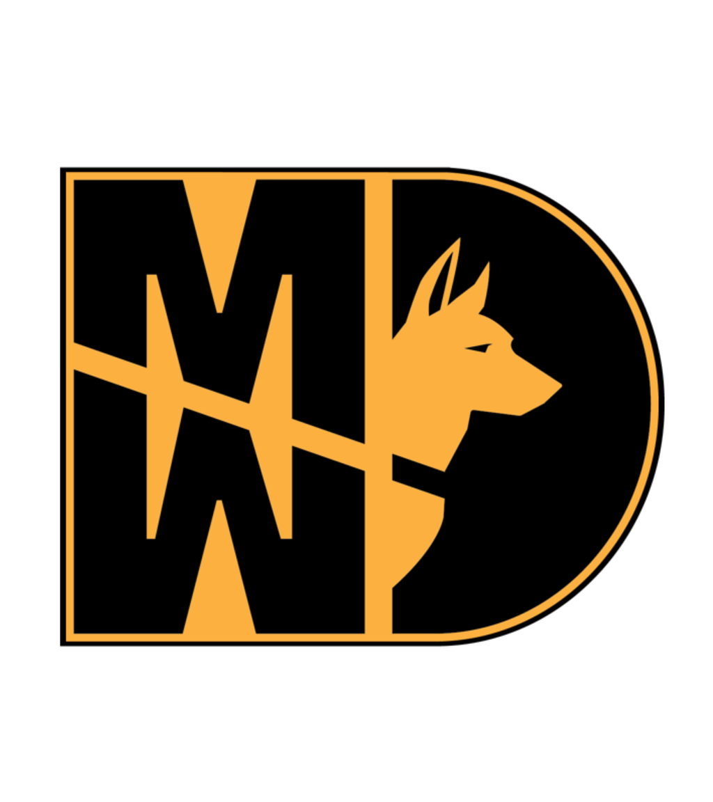 31 Kilo / 31K Army MP K-9 / K9 MWD Sticker - Black Letters