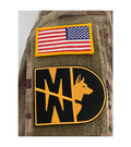 31 Kilo / 31K Gold Army MP K-9 / K9 MWD Patch