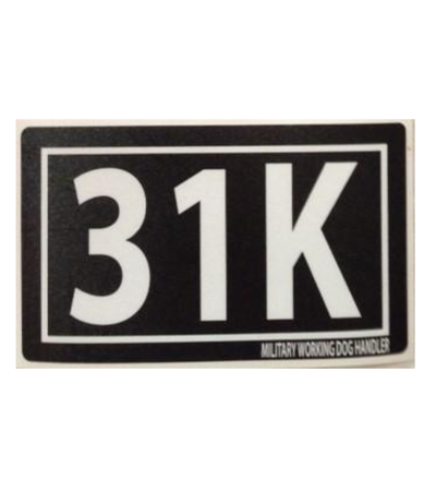 31 Kilo / 31K Sticker Black