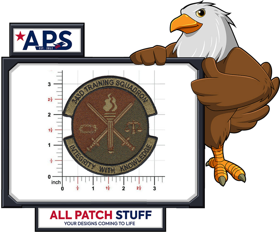 343d Training Squadron OCP Custom Embroidered Patch