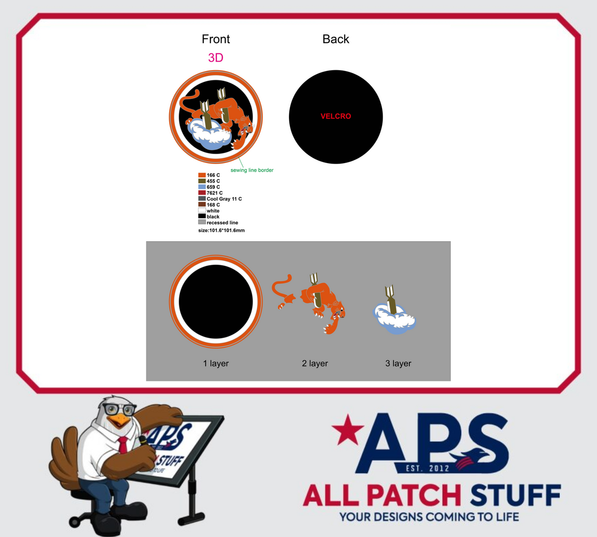 489 Attack Squadron Custom PVC Patch