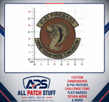 746th Expeditionary Airlift Squadron - C21 Firebass Custom Embroidered Patch