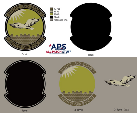 768th Exp Air Base Squadron - Colored