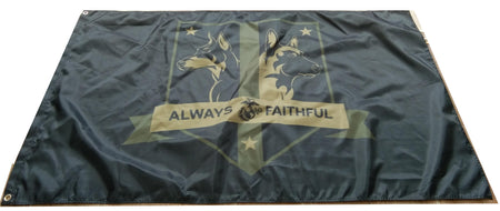 USMC Marine Corps K9 MWD Single Sided Flag - Subdued - alternate view