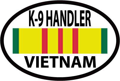 K-9 / K9 Handler - Vietnam Sticker - alternate view