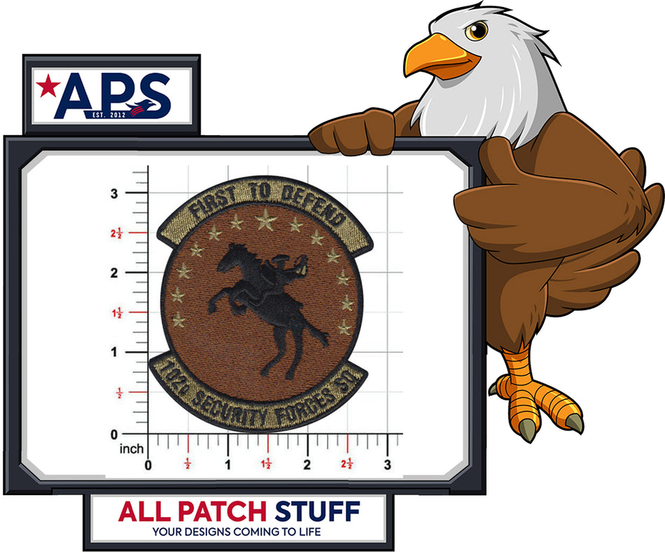 102d Security Forces Squadron Custom Embroidered Patch