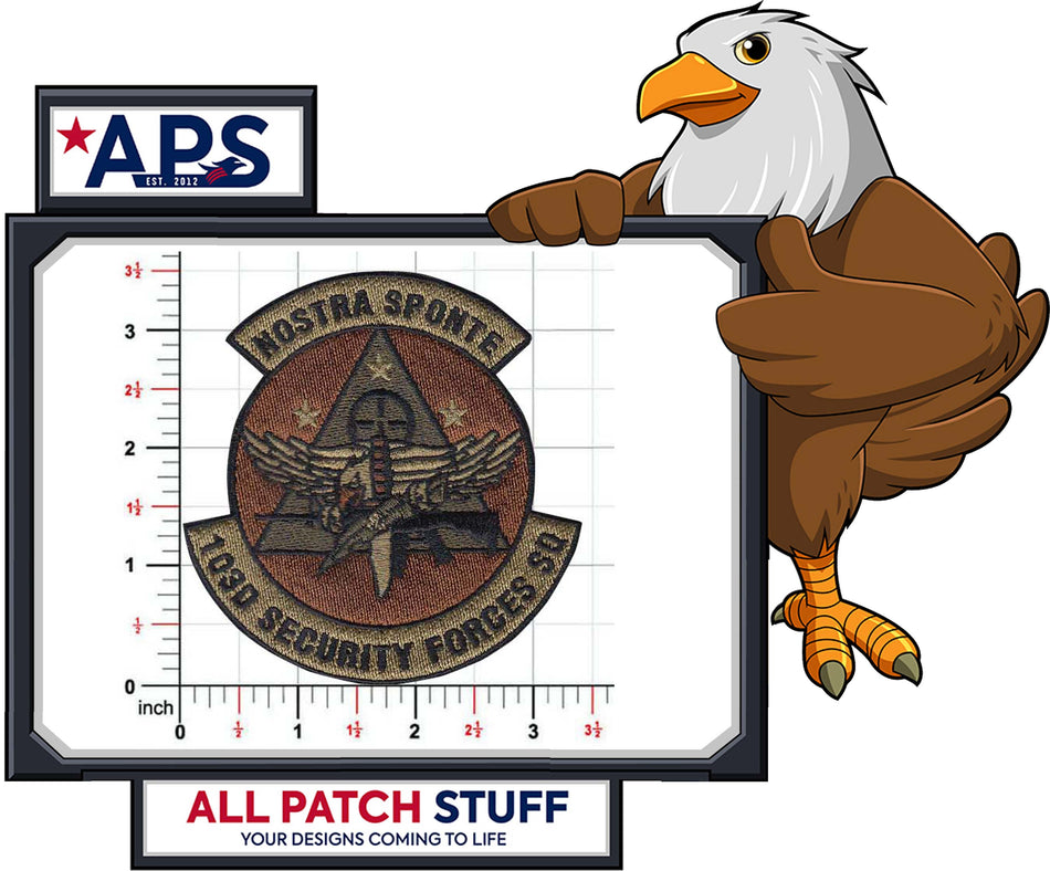 103d Security Forces Squadron Custom Embroidered Patch
