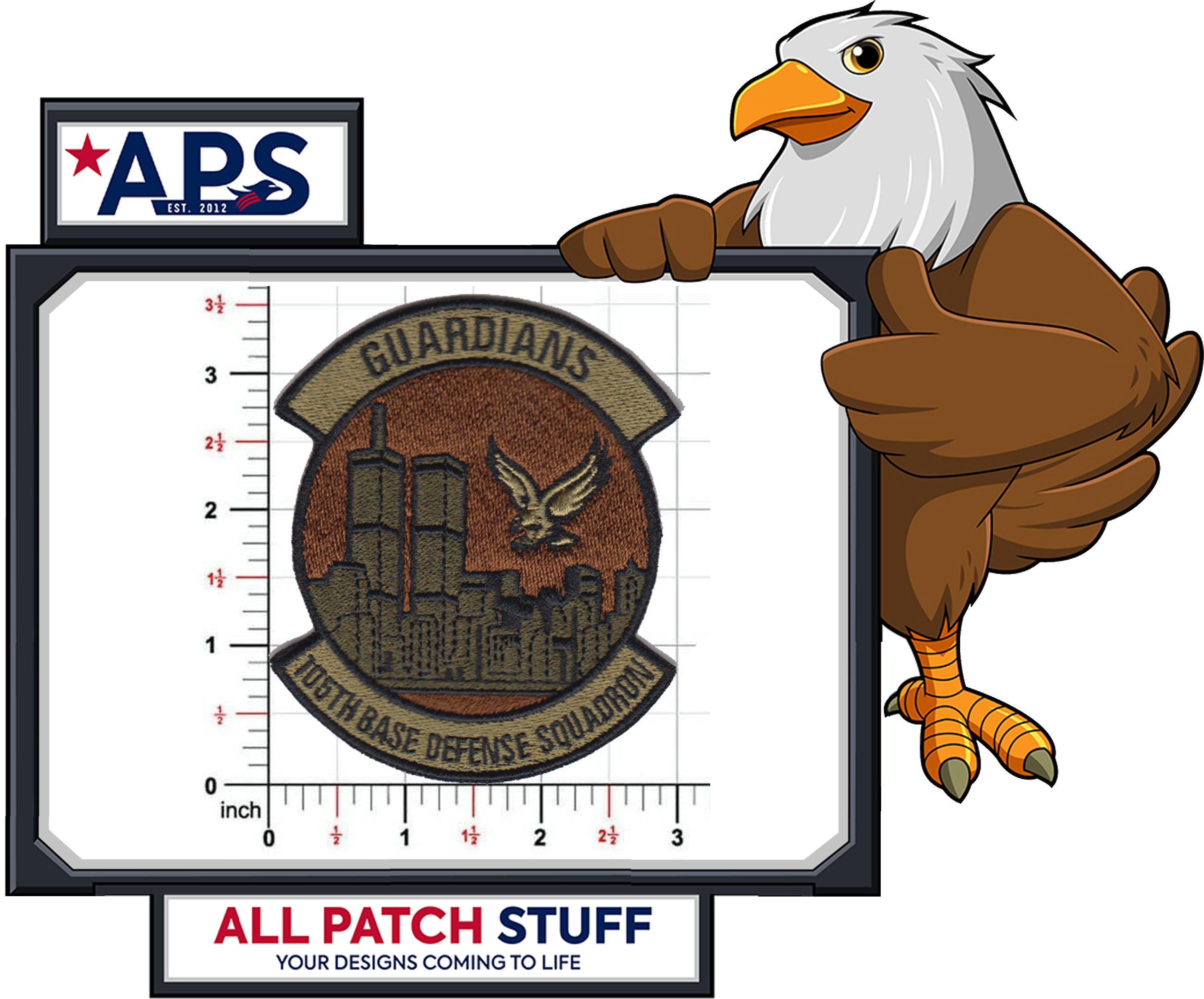 105th BDS - Spice Brown OCP Patch - alternate view