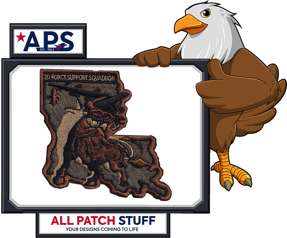 2d Force Support Squadron Custom Embroidered Patch