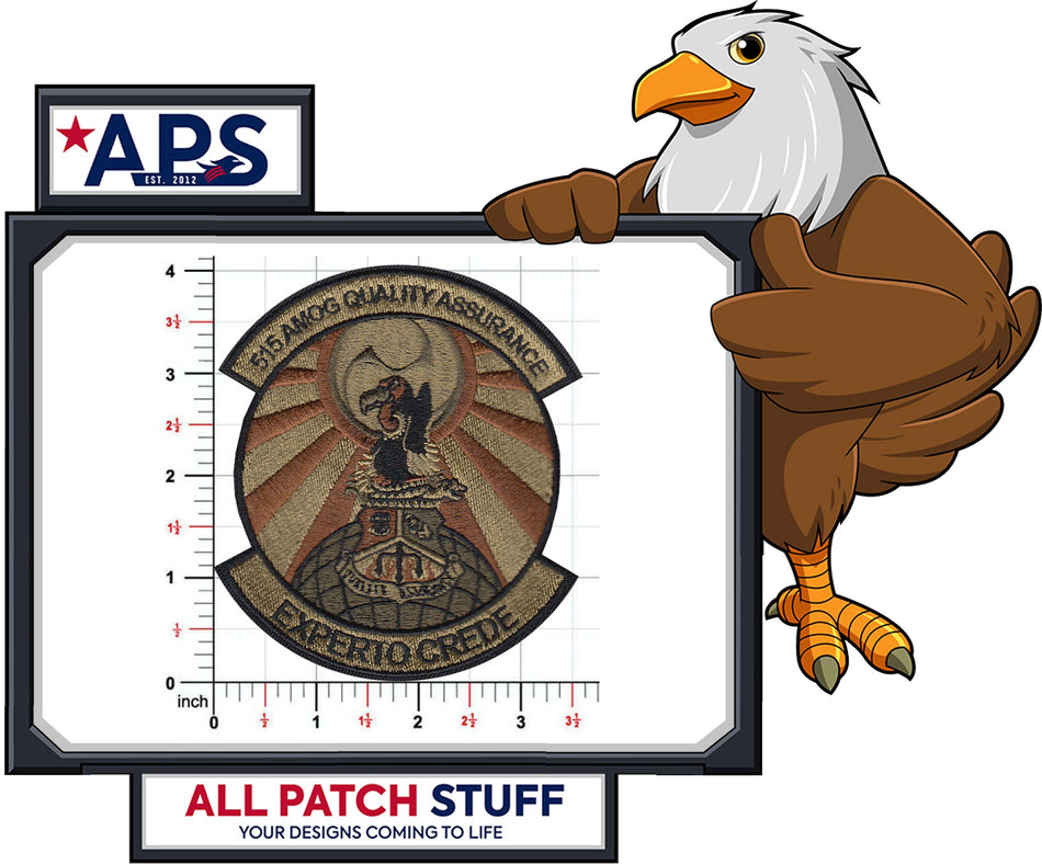 515th Air Mobility Operations Group Quality Assurance Custom Embroidered Patch