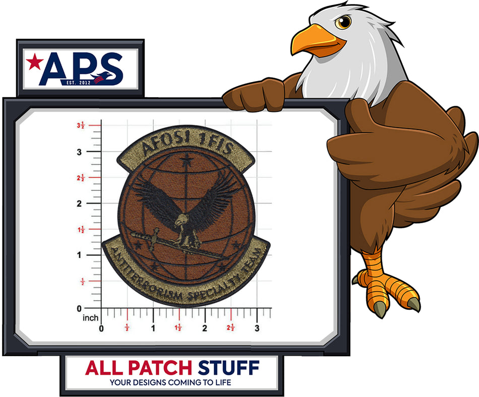 AFOSI 1st Field Investigations Squadron Custom Embroidered Patch