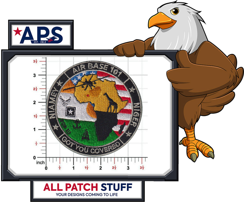 Niamey AB101 Niger Custom Embroidered Patch