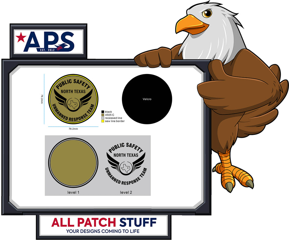 EM Public Safety Custom PVC Patch