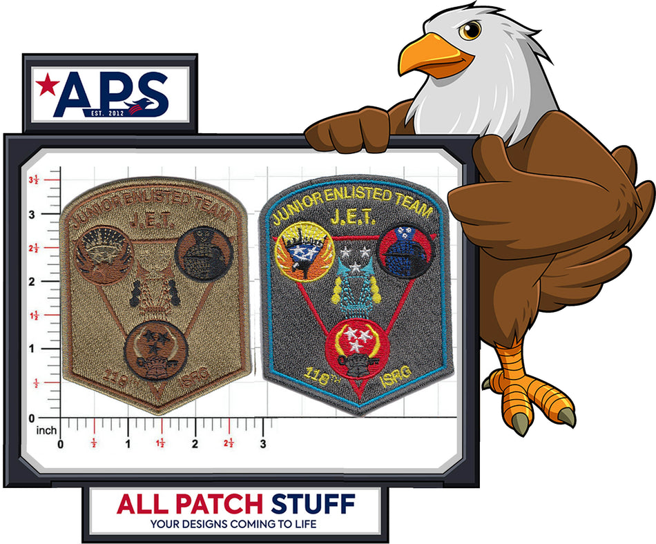 118th ISRG - JET Full Color Custom Embroidered Patch