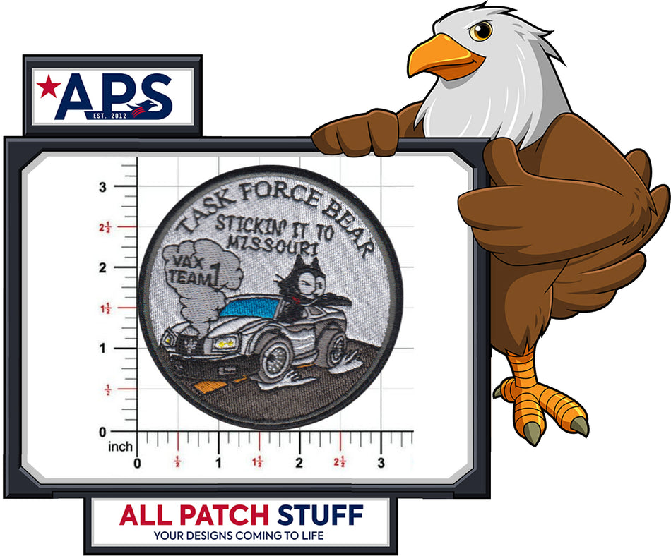 Task Force Bear Custom Embroidered Patch