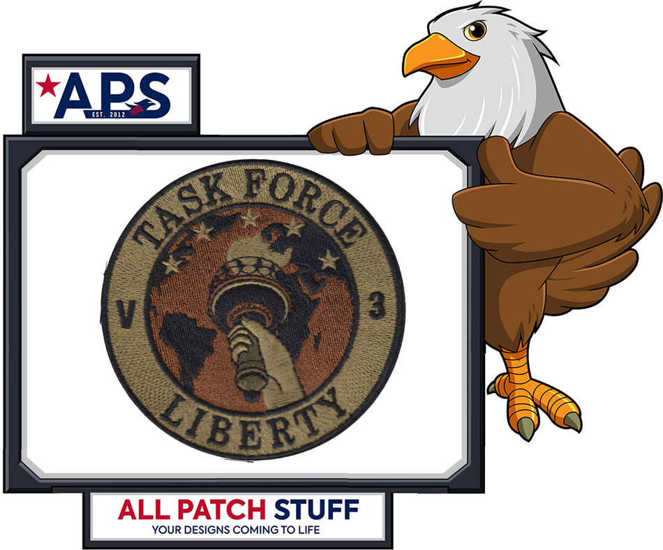Task Force Liberty Custom Embroidered Patch
