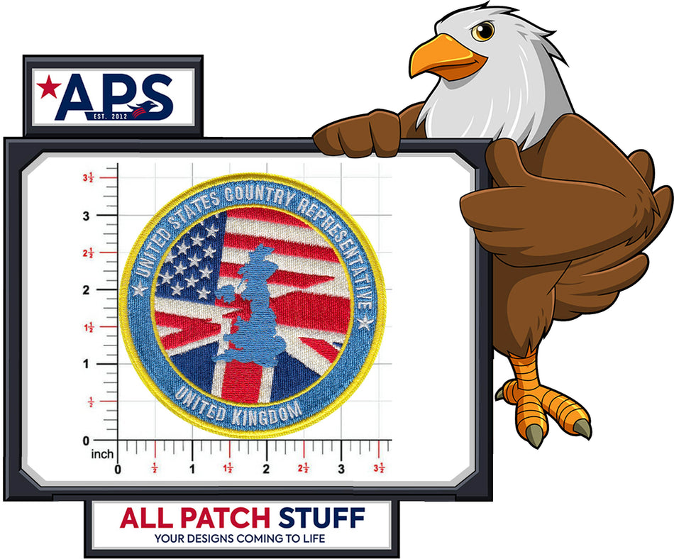 USAFE UK NHCC Colored Custom Embroidered Patch