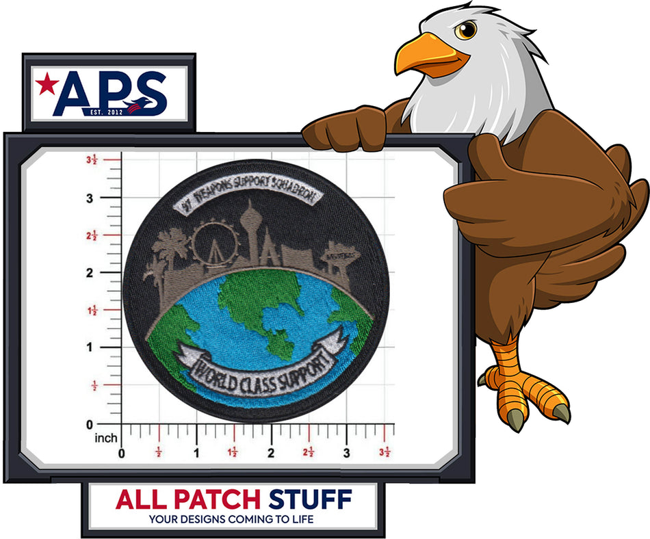 57th Weapons Support Squadron Full Color Custom Embroidered Patch