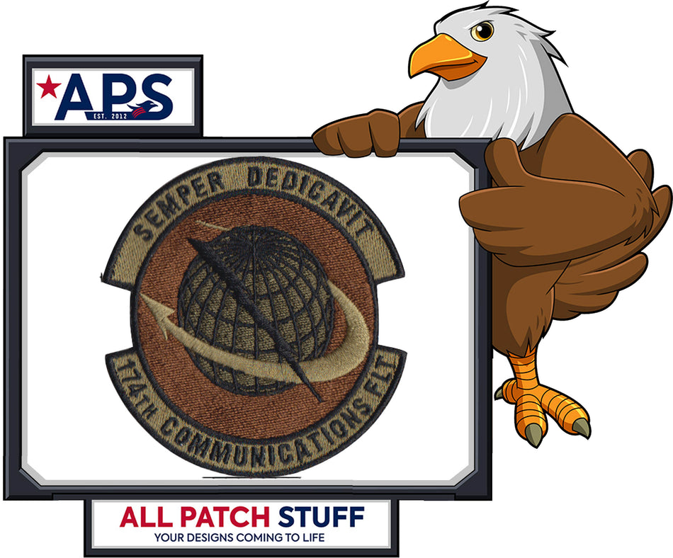 174th Communications Flight Custom Embroidered Patch