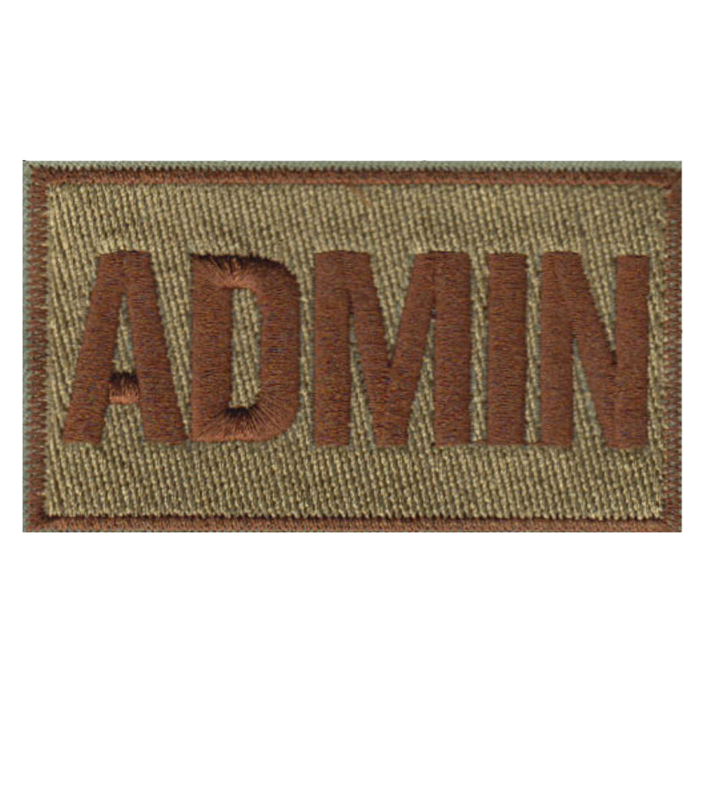 Administration (ADMIN) Shoulder Identifier Multicam/OCP Patch - 2 Pack
