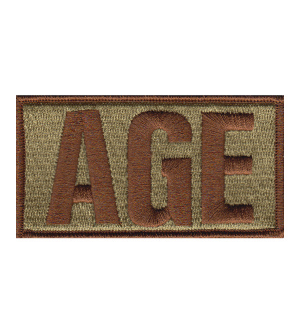 Aerospace Ground Equipment (AGE) Shoulder Identifier Multicam/OCP Patch - 2 Pack