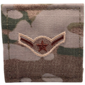 Air Force 3 Color OCP Rank with hook - Airman (Amn/E2) - 2 pack