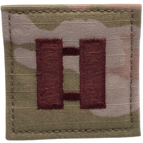 Air Force 3 Color OCP Rank with hook - Captain (Capt/03) - 2 pack - alternate view
