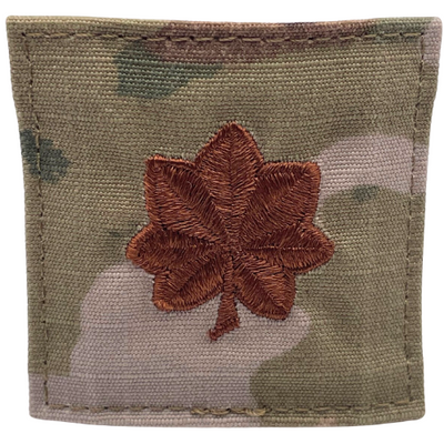 Air Force 3 Color OCP Rank with hook - Major (Maj/04) - 2 pack