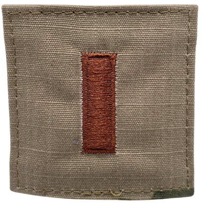 Air Force 3 Color OCP Rank with hook - Second Lieutenant (2LT/01) - 2 pack