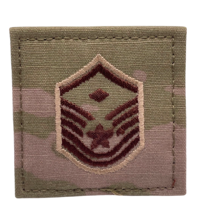 Air Force 3 Color OCP Rank with hook - MSgt First Sergeant (E7/Diamond) - 2 pack