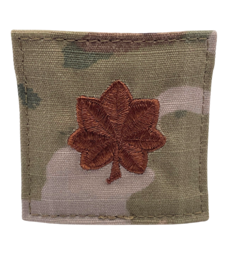 Air Force 3 Color OCP Rank with hook - Major (Maj/04) - 2 pack