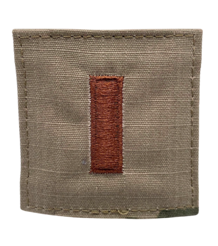 Air Force 3 Color OCP Rank with hook - Second Lieutenant (2LT/01) - 2 pack