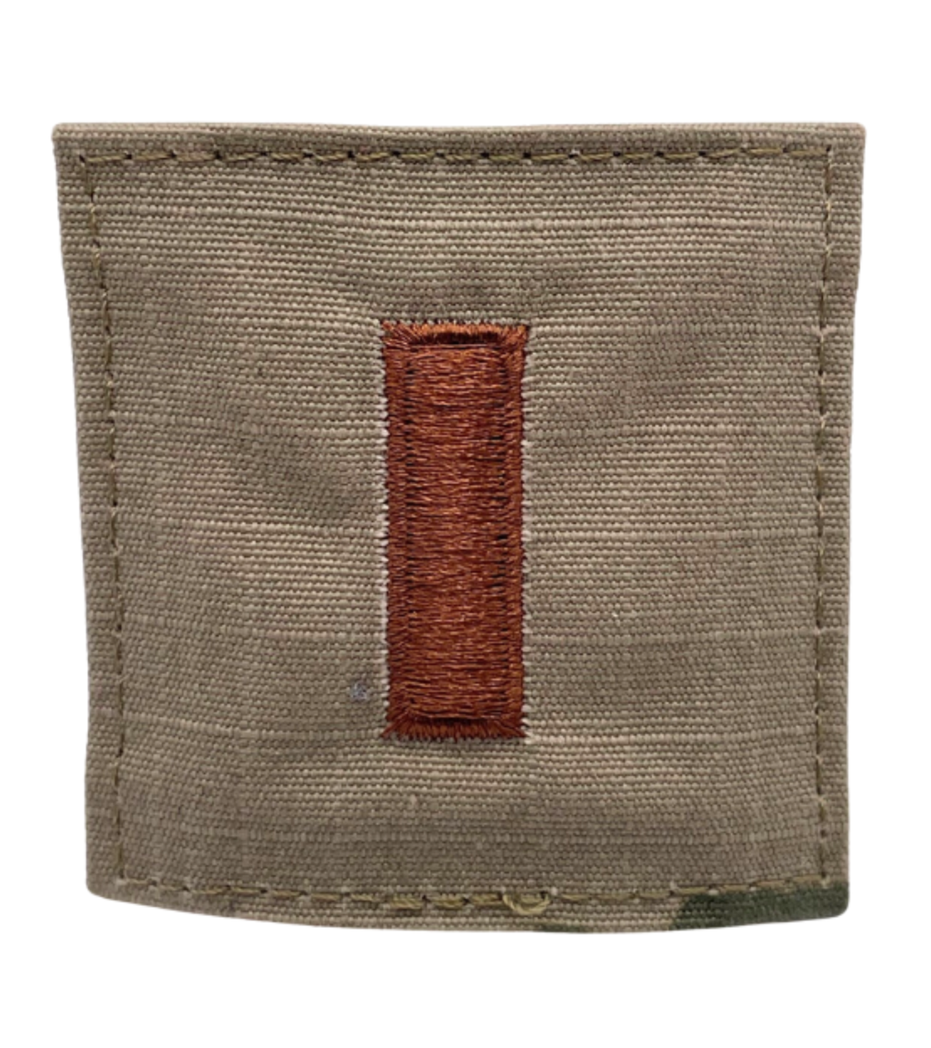 Air Force 3 Color OCP Rank with hook - Second Lieutenant (2LT/01) - 2 pack