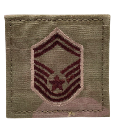 Air Force 3 Color OCP Rank with hook - Senior Master Sergeant (SMSgt/E8) - 2 pack