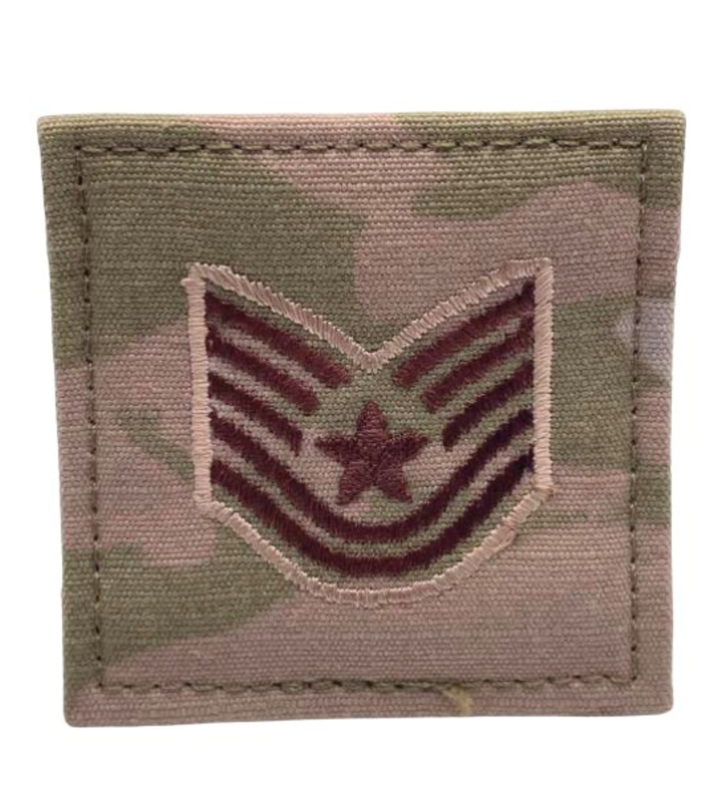 Air Force 3 Color OCP Rank with hook - Technical Sergeant (TSgt/E6) - 2 pack