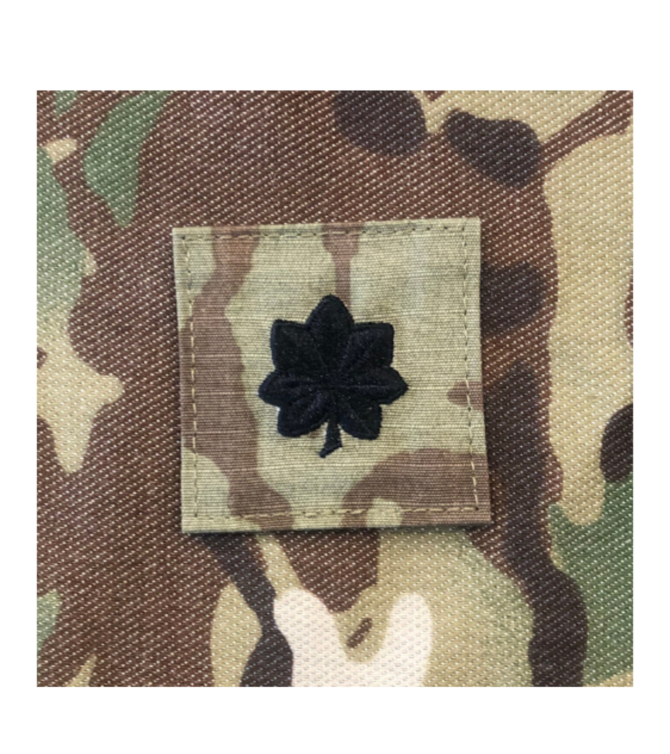 Air Force 7 Color OCP Rank with hook - Lieutenant Colonel (Lt Col/05) - 2 pack