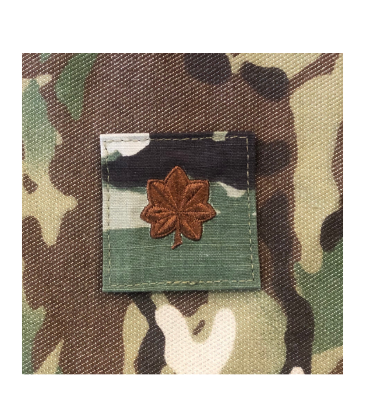 Air Force 7 Color OCP Rank with hook - Major (Maj/04) - 2 pack