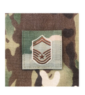 Air Force 7 Color OCP Rank with hook - Senior Master Sergeant (SMSgt/E8) - 2 pack